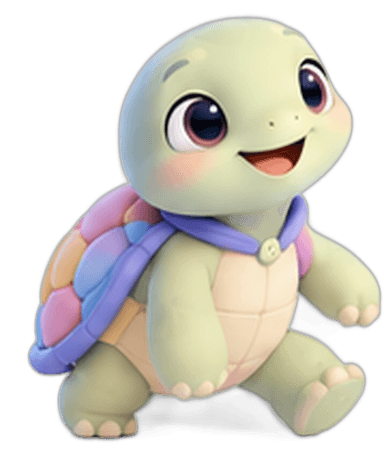 Tao, la tortue coach de Taonii, avance d'un pas joyeux